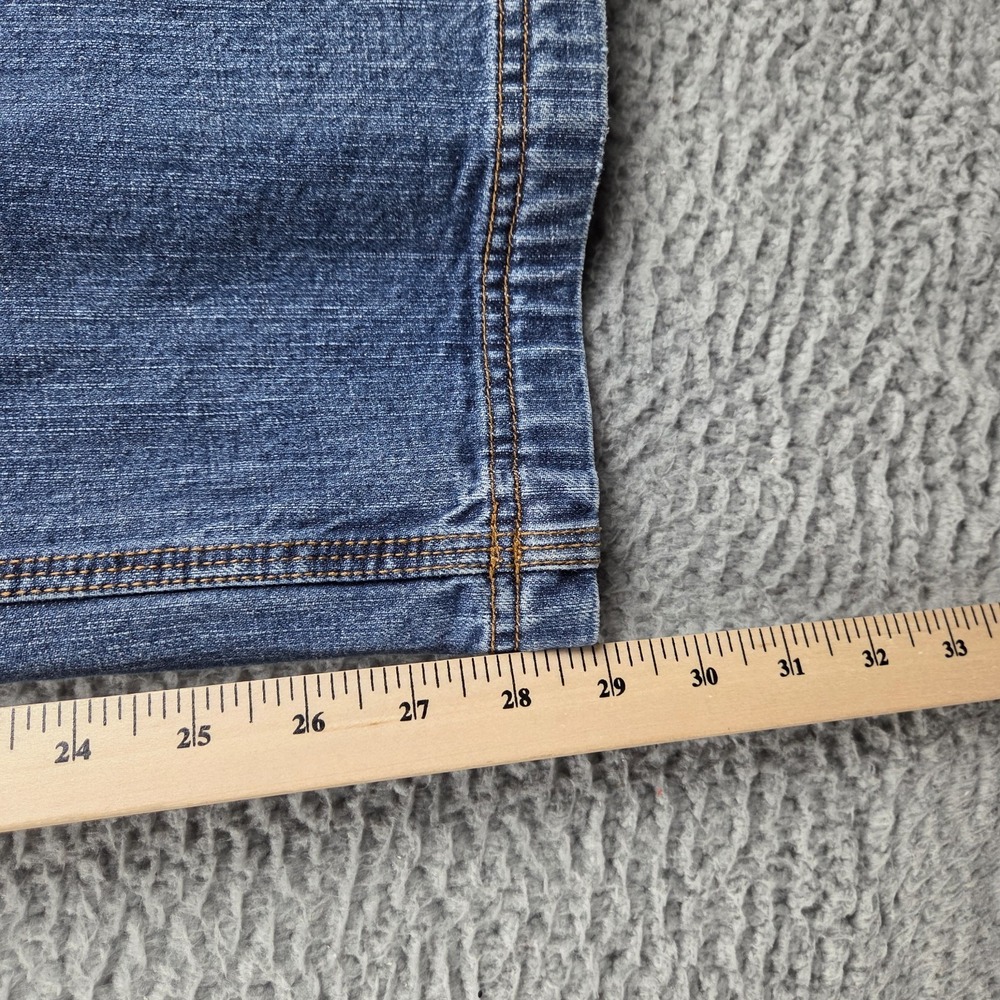 Duluth Trading Flex Ballroom Jeans Mens 46x30 (44x29) Blue Relaxed Fit Denim - Picture 5 of 12